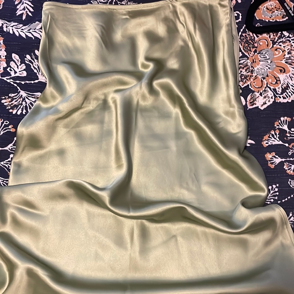 PAC sun polyester midi skirt